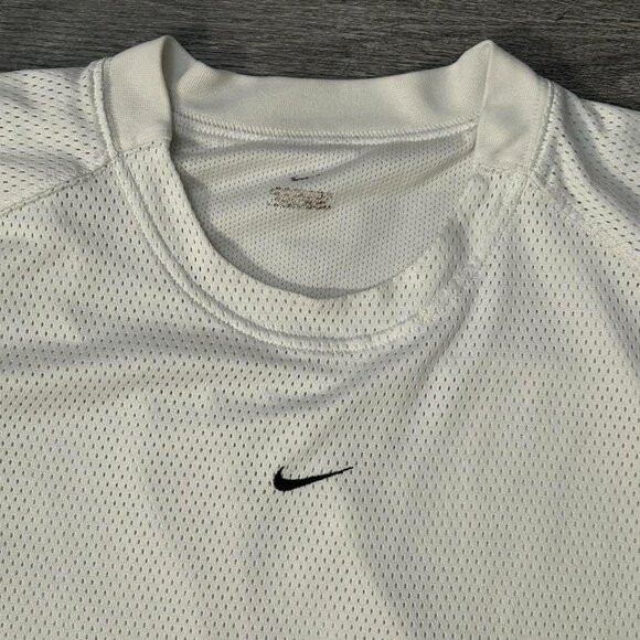 Nike Mesh Performance Training Shirt Y2K Athletic Swoosh Gym Men’s Size Large - Picture 2 of 3